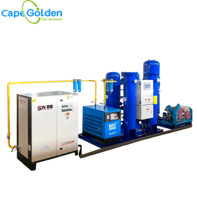 Sistema 20Nm3/H 51KW di PSA del generatore dell'ossigeno di industriale di purezza 90~99%