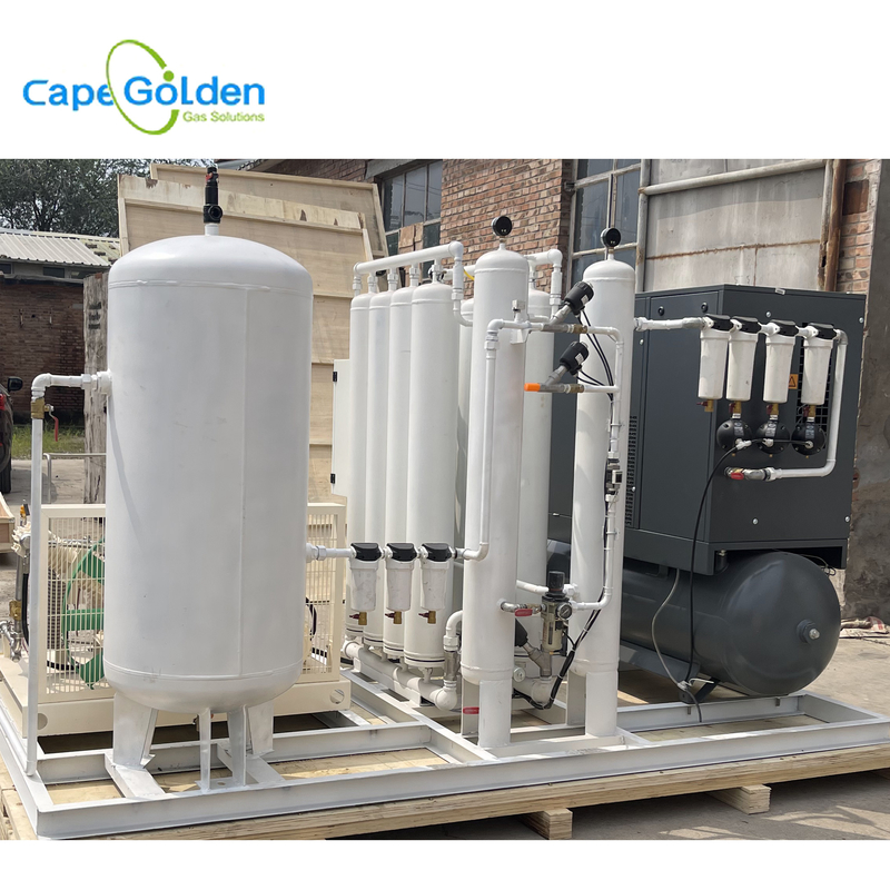 Impianto di produzione ad ossigeno e gas di riempimento 200bar del sistema del cilindro di ossigeno di 90~99%